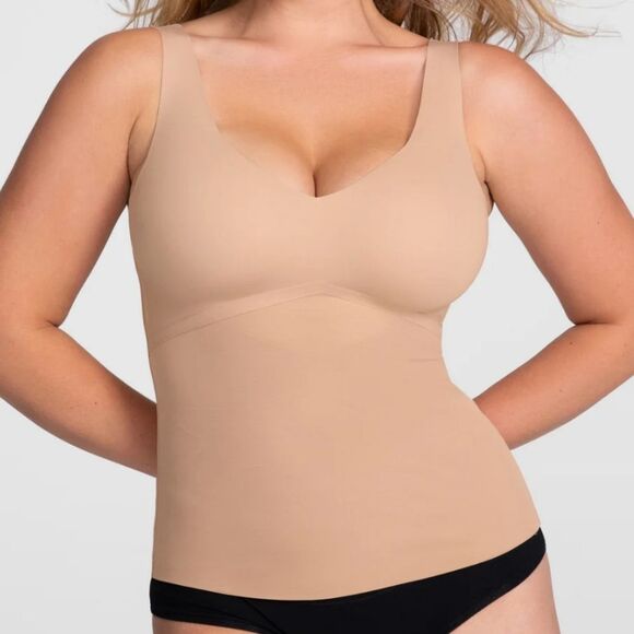 Honeylove Liftwear Tank Medium Support Compression Tank Plus Size 3x Sand - Picture 1 of 15